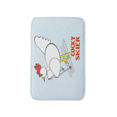 Cocky Skier Badmat (Voorkant Verticaal)