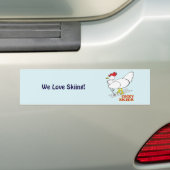 Cocky Skier Bumpersticker (Op auto)