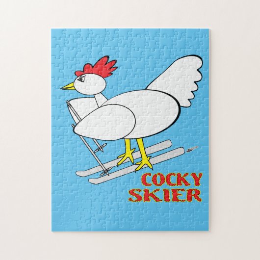 Cocky Skier Legpuzzel (Verticaal)