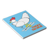 Cocky Skier Notitieblok (Schuin)