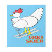 Cocky Skier Notitieblok (Voorkant)