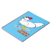 Cocky Skier Notitieboek (Linkerzijde)