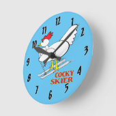Cocky Skier Ronde Klok (Hoek)
