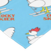 Cocky Skier Tafelkleed (Gekanteld)