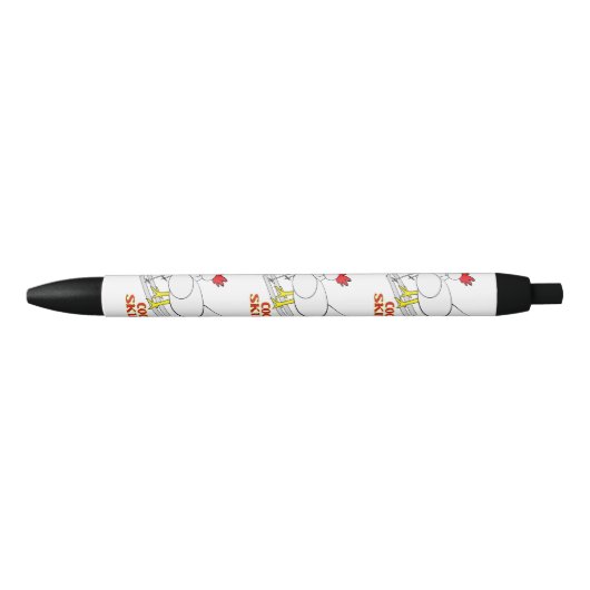 Cocky Skier Zwarte Inkt Pen (Voorkant)