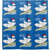 Cocky Surfer Douchegordijn (Voorkant)