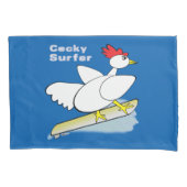 Cocky Surfer Kussensloop (Voorkant)