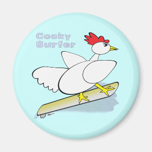 Cocky Surfer Magneet