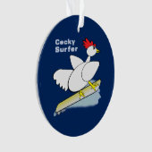 Cocky Surfer Ornament (voorkant)