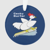 Cocky Surfer Ornament (voorkant)