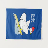 Cocky Surfer Wandkleed (Voorkant (horizontaal))