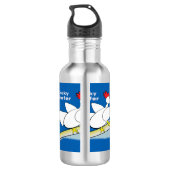 Cocky Surfer Waterfles (Achterkant)