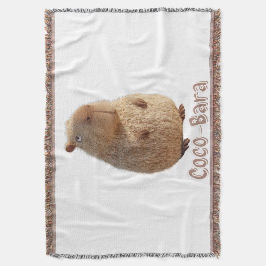 Coco-Bara vibes. Capybara Core: Kokosnoot Couture Deken (Voorkant Verticaal)