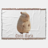 Coco-Bara vibes. Capybara Core: Kokosnoot Couture Deken (Voorkant)