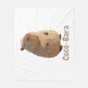 Coco-Bara vibes. Capybara Core: Kokosnoot Couture Fleece Deken