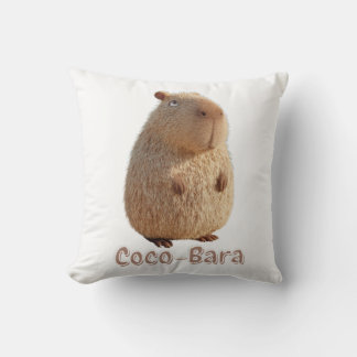 Coco-Bara vibes. Capybara Core: Kokosnoot Couture Kussen