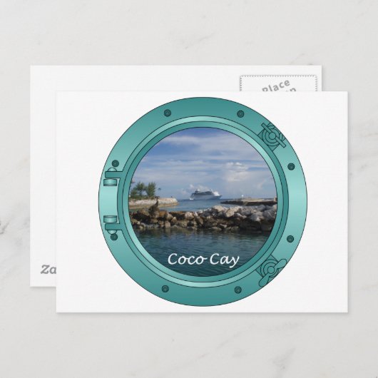 Coco Cay, Bahamas Briefkaart (Voorkant / Achterkant)