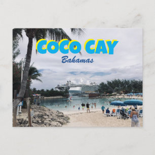 Coco Cay Bahama's cruiseschip reis Briefkaart