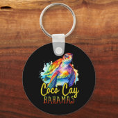 Coco Cay Bahama's Kleurrijke Zee Schildpad Familie Sleutelhanger (Voorkant)