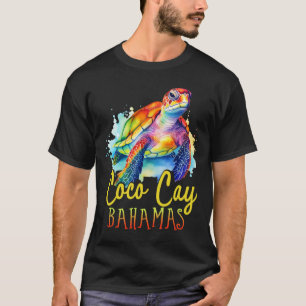 Coco Cay Hamas Kleurrijke Zeeschildpad Familie Vak T-shirt