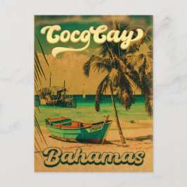 Coco Cay Island Bahamas  Souvenirs 80's Briefkaart