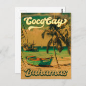 Coco Cay Island Bahamas  Souvenirs 80's Briefkaart (Voorkant / Achterkant)