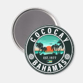 Coco Cay Island Bahamas  Souvenirs 80's Magneet (Voorkant / Achterkant)