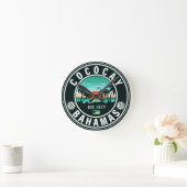 Coco Cay Island Bahamas Souvenirs 80's Ronde Klok (Huis)