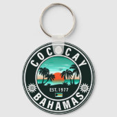 Coco Cay Island Bahamas Souvenirs 80's Sleutelhanger (Voorkant)