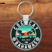 Coco Cay Island Bahamas  Souvenirs 80's Sleutelhanger (Voorkant)