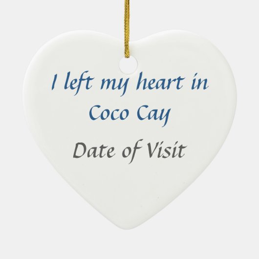 Coco Cay Ornament (Achterkant)