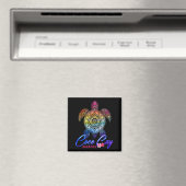 Coco cay tie dye zeeschildpad  magneet (Insitu (Vaatwasser))