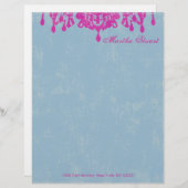 Coco Chandelier CHANGE COLOR ~ Letterhead Gepersonaliseerd Briefhoofd (Voorkant / Achterkant)
