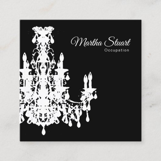 Coco Chandelier CHANGE COLOR - Vierkante Visitekaartje (Voorkant)