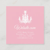 Coco Chandelier CHANGE COLOR - Vierkante Visitekaartje (Achterkant)