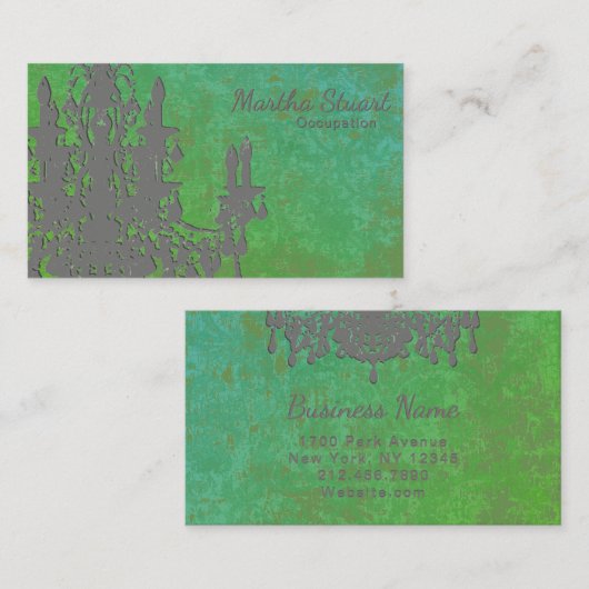 Coco Chandelier - CHANGE COLOR Visitekaartjes (Voorkant / Achterkant)