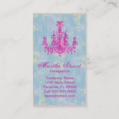 Coco Chandelier ~ CHANGE COLOR Visitekaartjes (Achterkant)