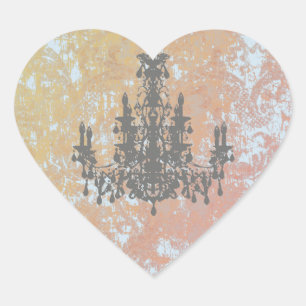Coco Chandelier - CHANGE COLOR / VORM / GROOTTE Hart Sticker