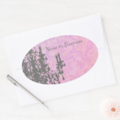 Coco Chandelier - CHANGE COLOR / VORM / GROOTTE Ovale Sticker (Envelop)