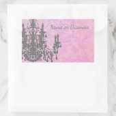 Coco Chandelier - CHANGE COLOR / VORM / GROOTTE Rechthoekige Sticker (Tas)