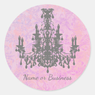 Coco Chandelier - CHANGE COLOR / VORM / GROOTTE Ronde Sticker