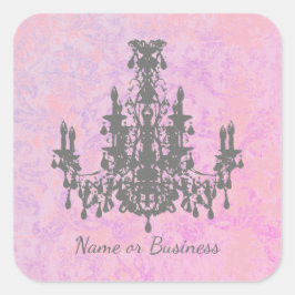 Coco Chandelier - CHANGE COLOR / VORM / GROOTTE Vierkante Sticker