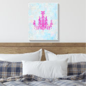 Coco Chandelier CHANGE COLOR ~ Wrapped Canvas 75 i (Insitu (Slaapkamer))