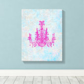 Coco Chandelier CHANGE COLOR ~ Wrapped Canvas 75 i (Insitu (Houten vloer))