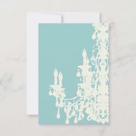 Coco Chandelier ~ KLEUR VERANDEREN Uitnodiging (Voorkant)
