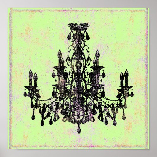Coco Chandelier ~ Print / Poster (Voorkant)