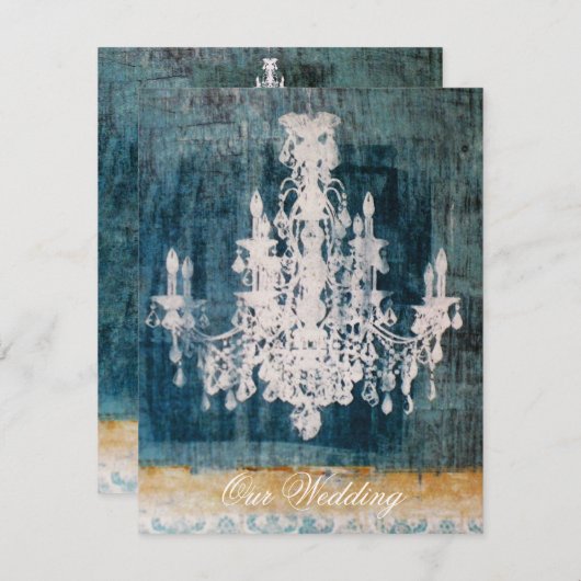 Coco Chandelier ~ Uitnodiging (Voorkant / Achterkant)