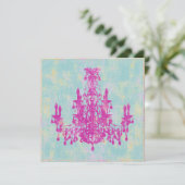 Coco Chandelier ~ Uitnodiging (Staand voorkant)