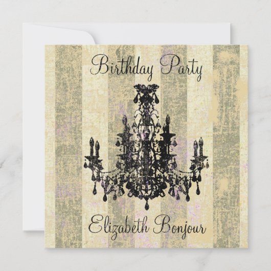 Coco Chandelier ~ Uitnodiging (Voorkant)