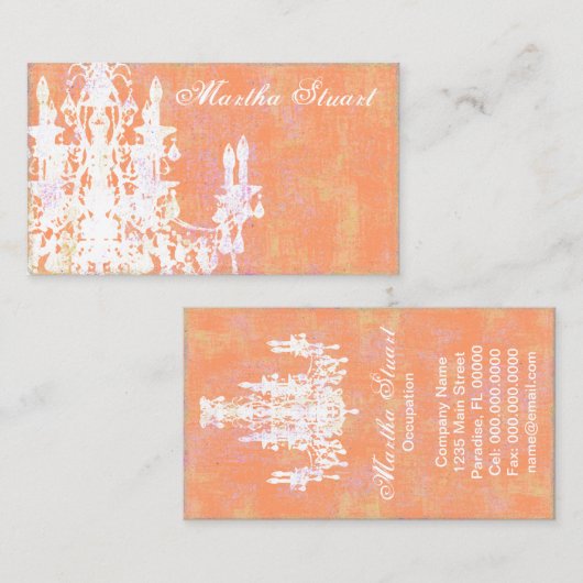 Coco Chandelier ~ Visitekaartje (Voorkant / Achterkant)